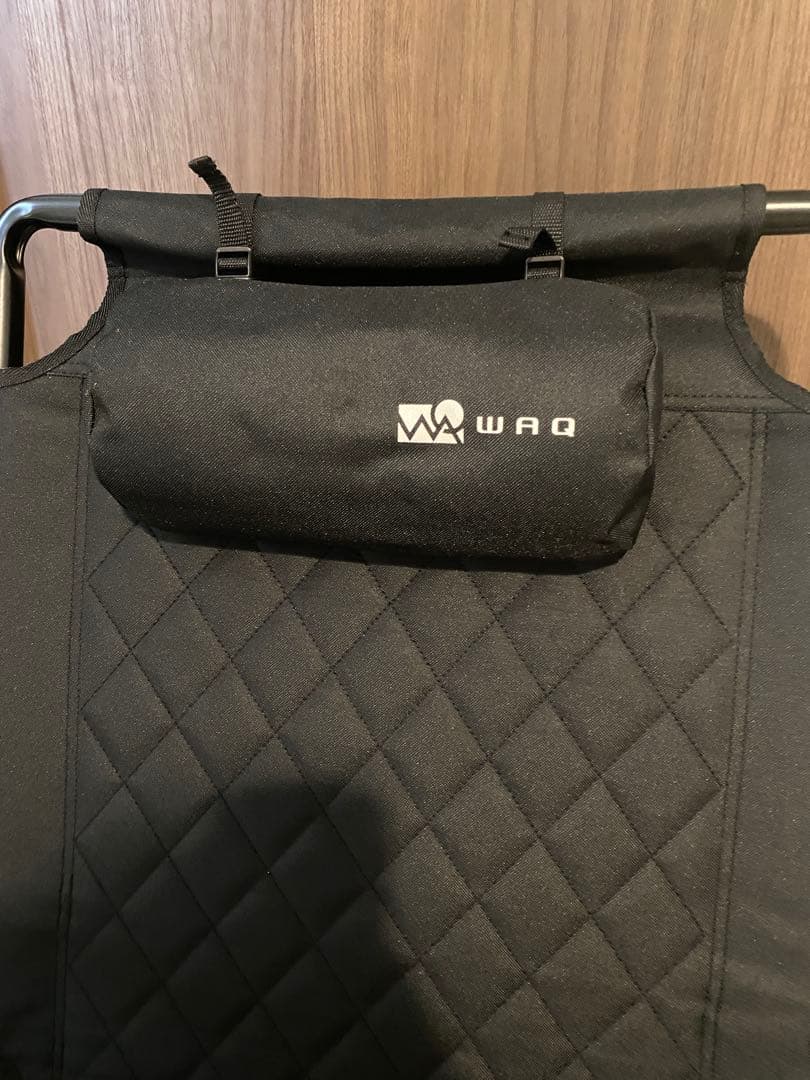 WAQ ブラック 折りたたみアウトドアチェア