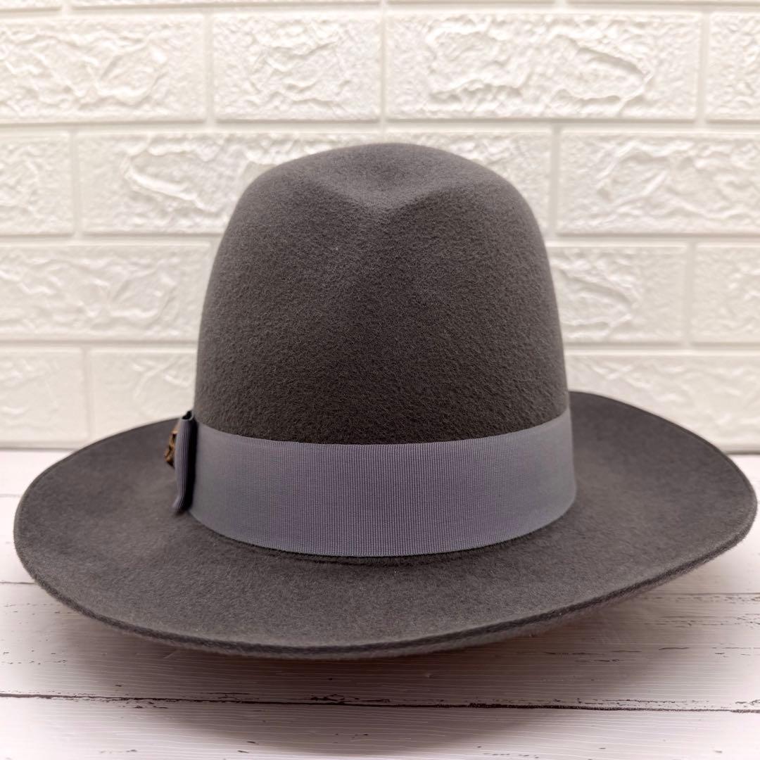 極美品　グッチ　キャット　うさぎフェルトハット　帽子 Lサイズ