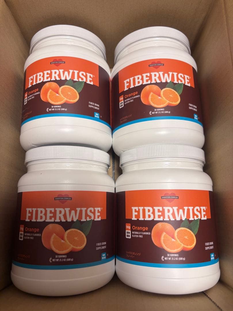 【新品】バラ売り可 ファイバーワイズ オレンジ600g × 4個