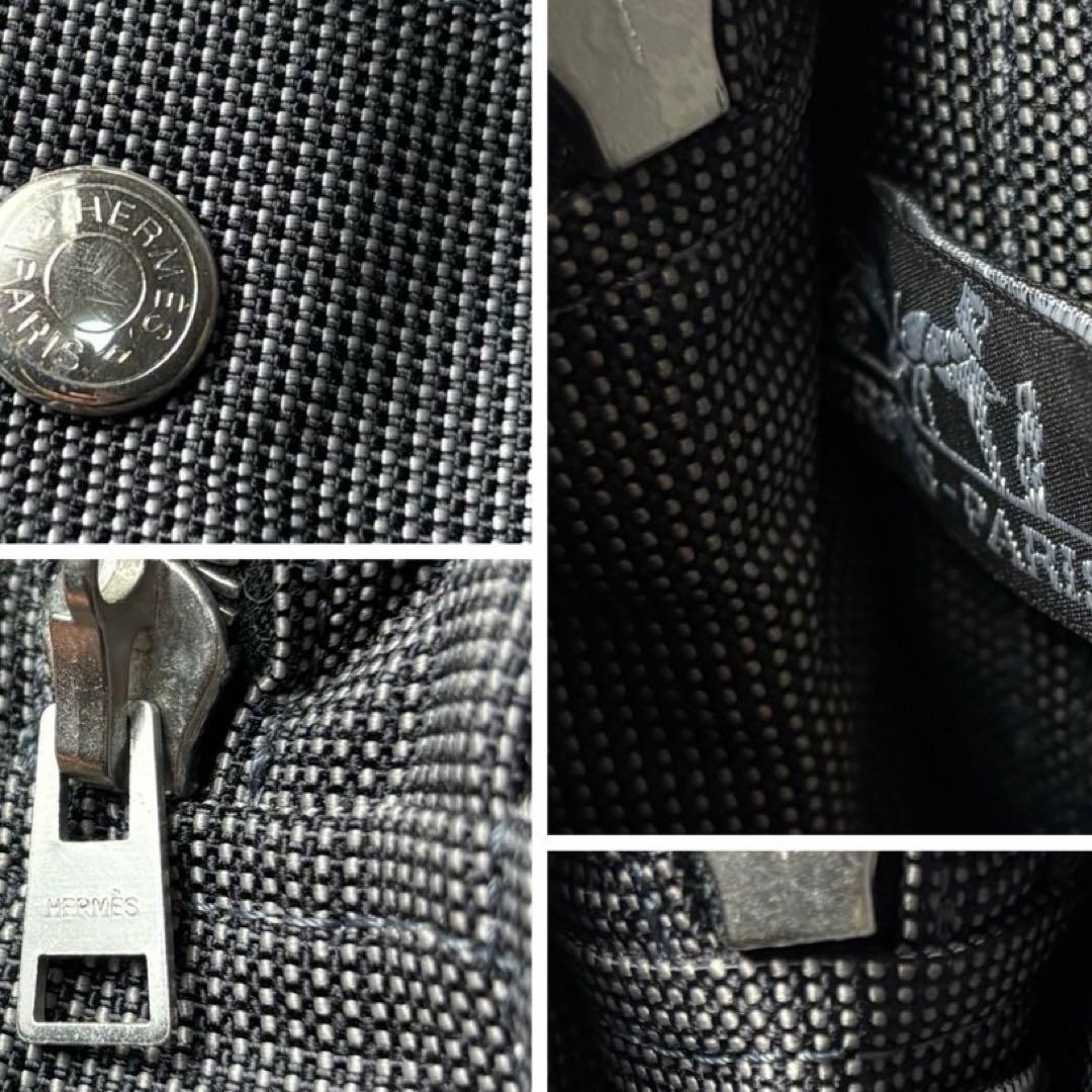 HERMES エルメス エールライン トートバッグ ハンドバッグ キャンバス