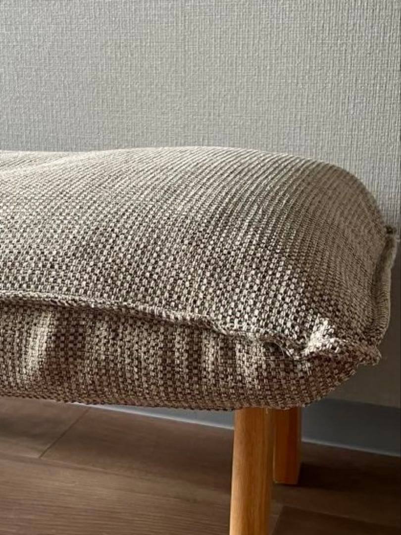 MUJI 無印良品　ハイバックリクライニングソファー用　オットマン　ベージュ