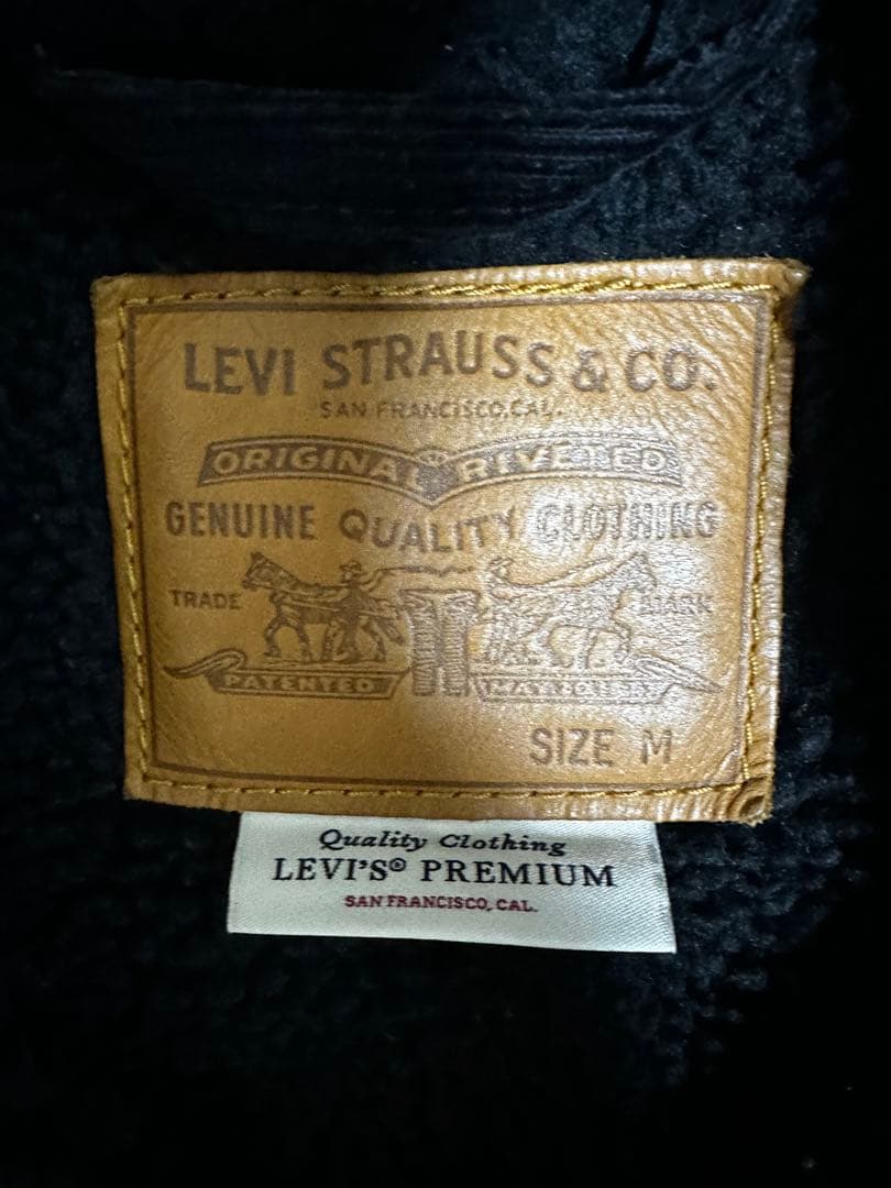 Levi's リーバイス コーデュロイボアジャケット ブラック ビッグE