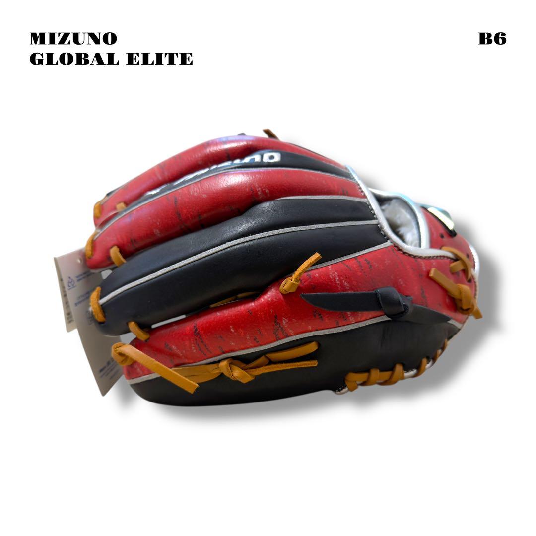 ★限定出品★ MIZUNO GLOBALELITE グローブ ジュニア 軟式 赤