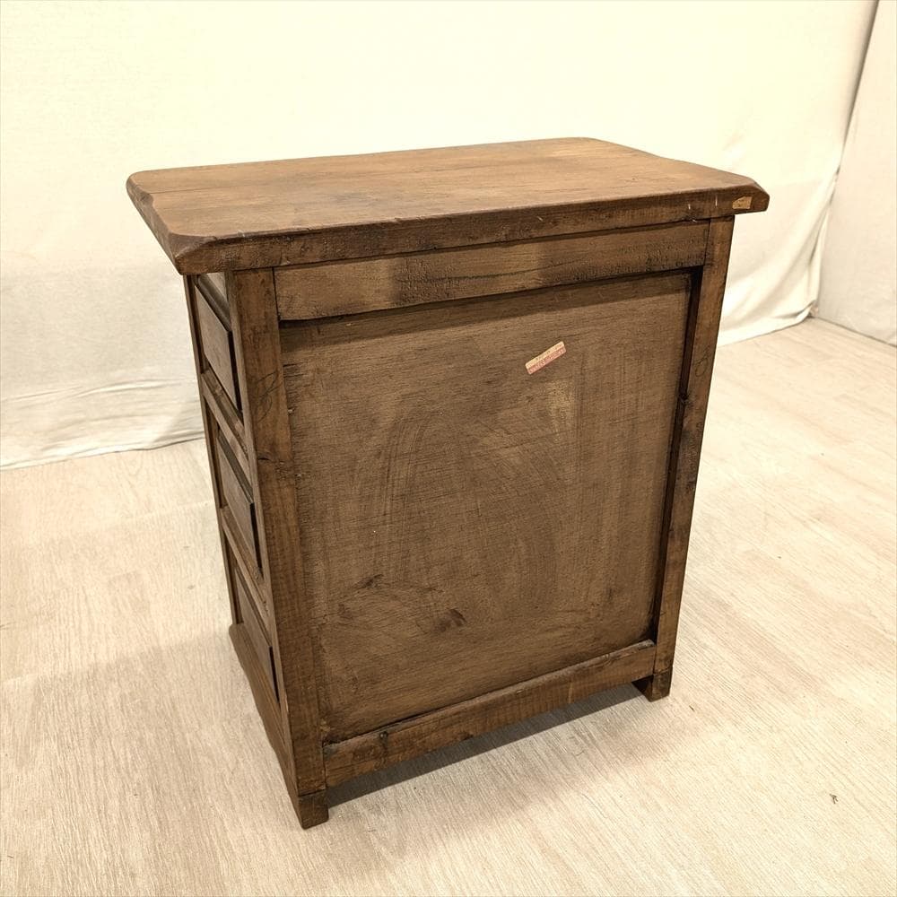 スペイン製　無垢　3段　サイドチェスト　タンス　箪笥　たんす　チェスト　ドロワー