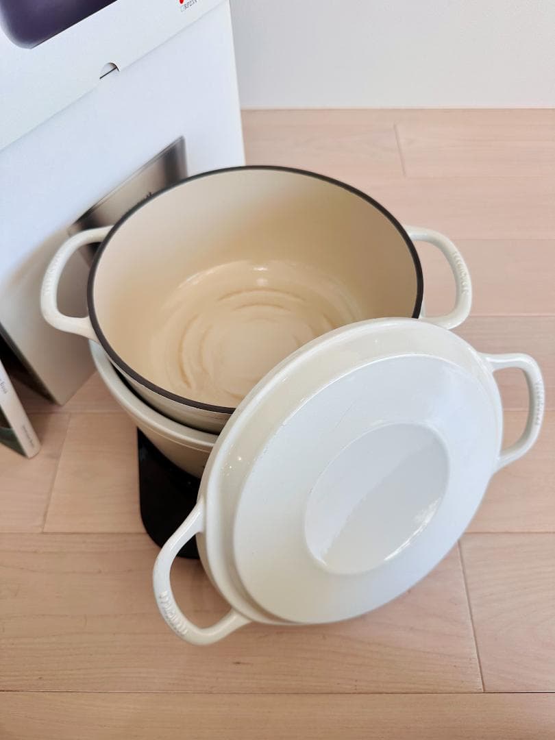 【美品】バーミキュラ ライスポット 5合 RP23A-HW ハザーンホワイト