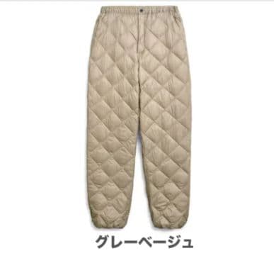 1746　 TAION　タイオン　シティダウンパンツ　S 　UNISEX