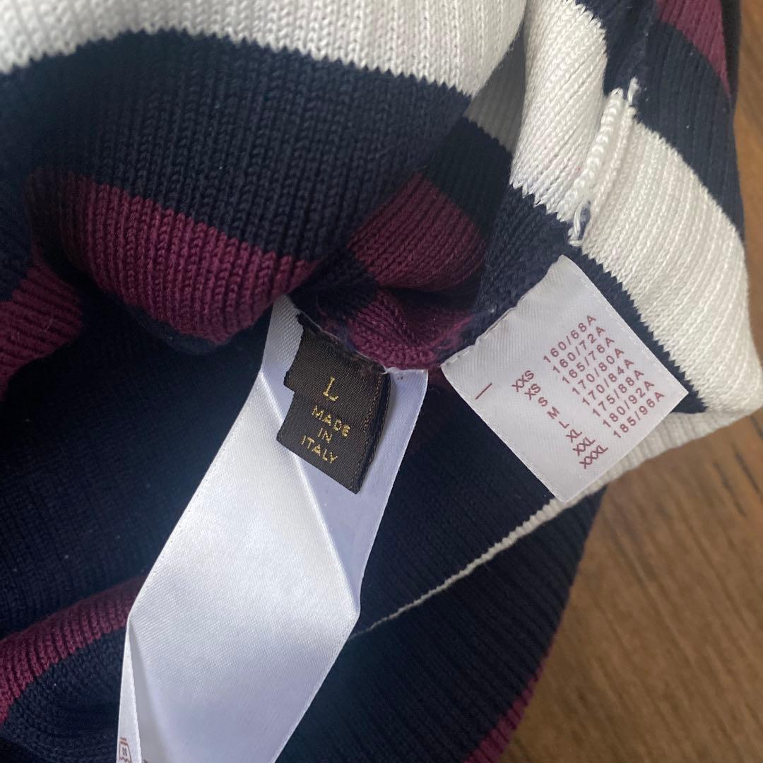 美品　VUITTON メンズ　ニット　セーター　L ネイビー