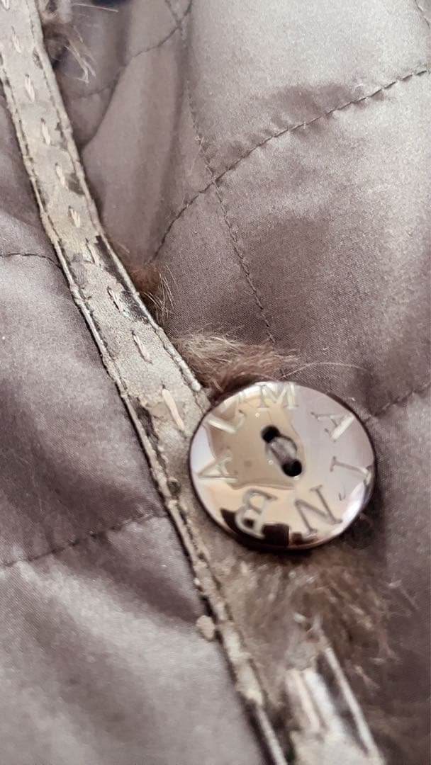 【 BALMAIN 】シルク100% ＊ リバーシブルファージャケット 美品