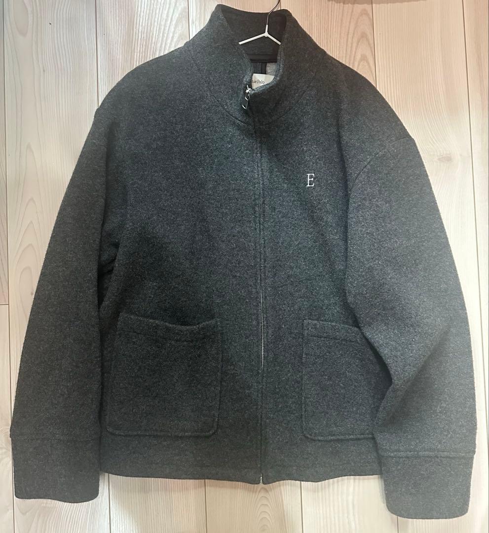トップス Ernie Palo Wool boa zip blouson gray