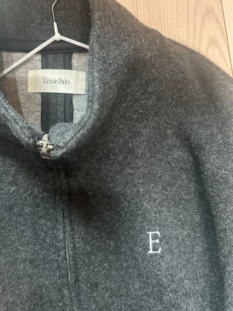 トップス Ernie Palo Wool boa zip blouson gray