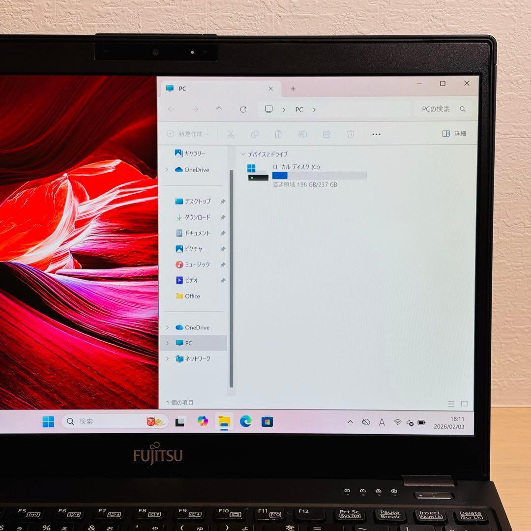 富士通 2020年 第10世代 i5 SSD 256GB オフィス付き F-35