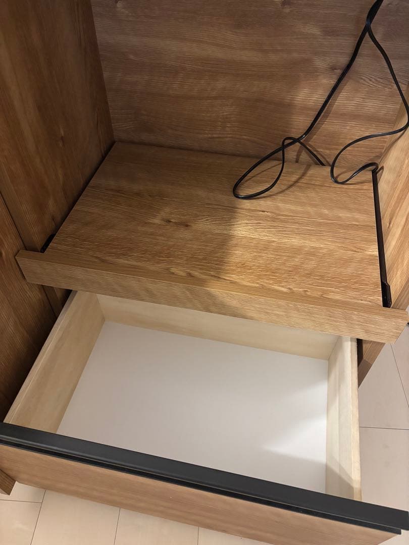 【値下げ】Rafila キッチンカウンター レンジ台 幅120 セピアナチュラル