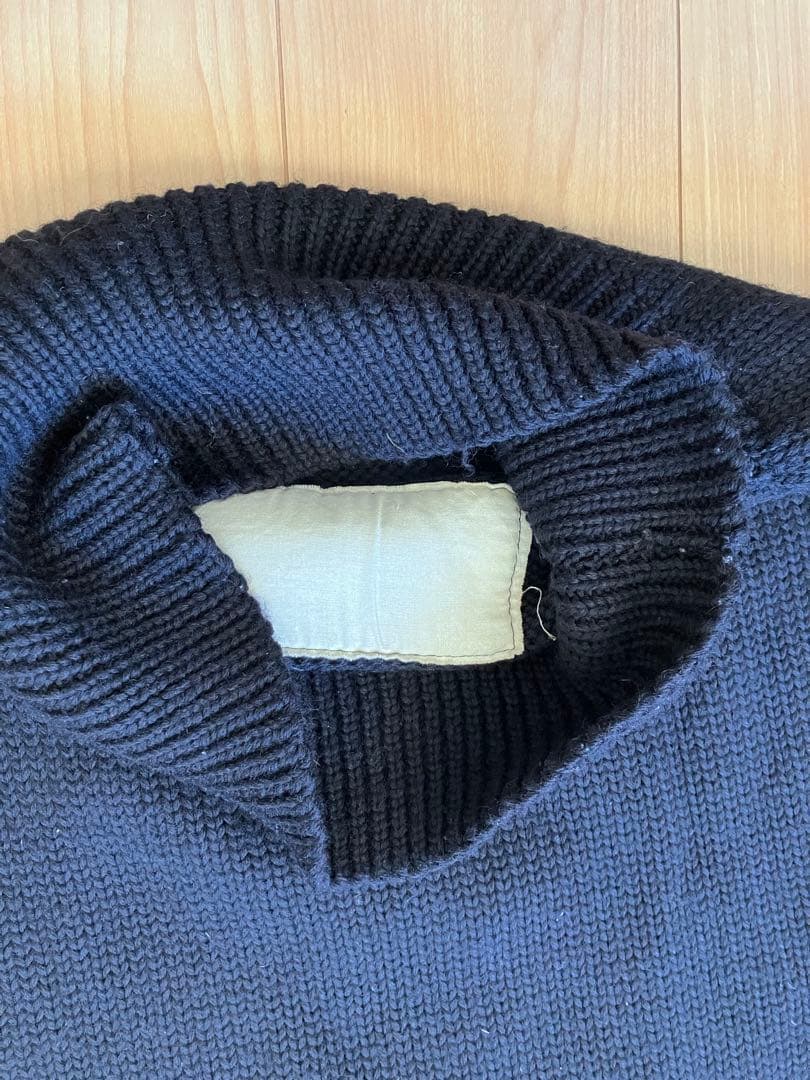 島*輔様 40s Lion Mills ネイビー セーター ミリタリー　ビンテー