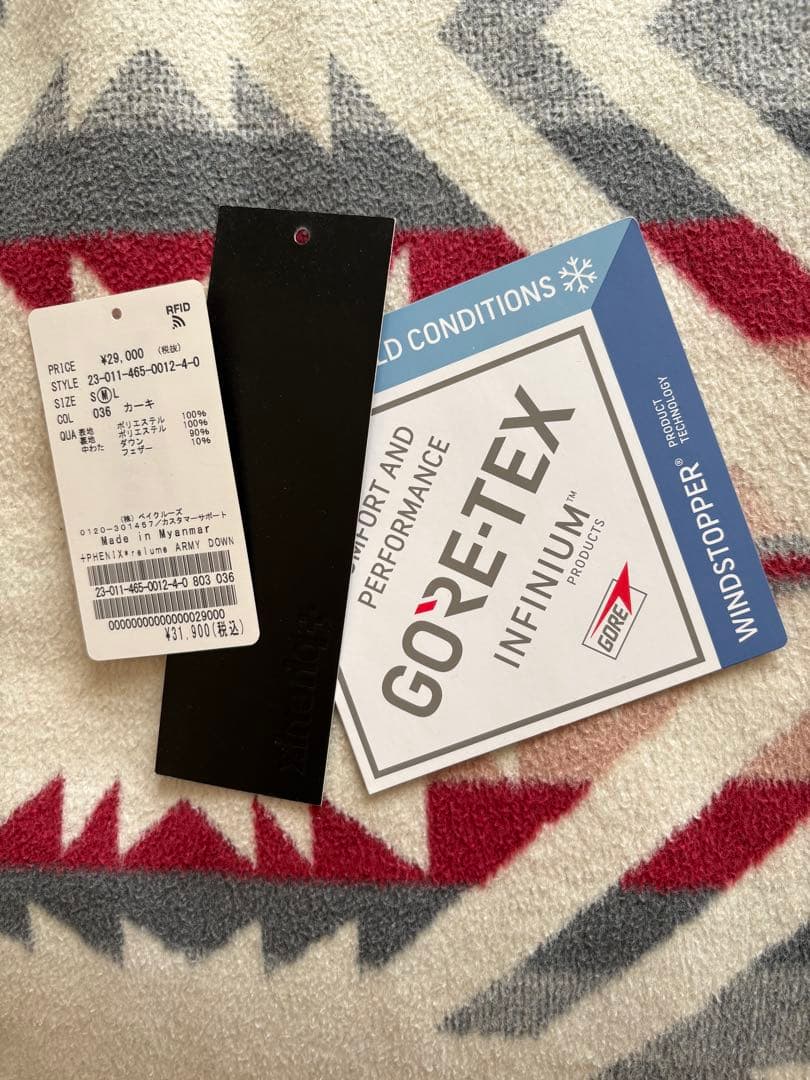 【+phenix / プラスフェニックス】別注 GORE-TEX ダウンベストM