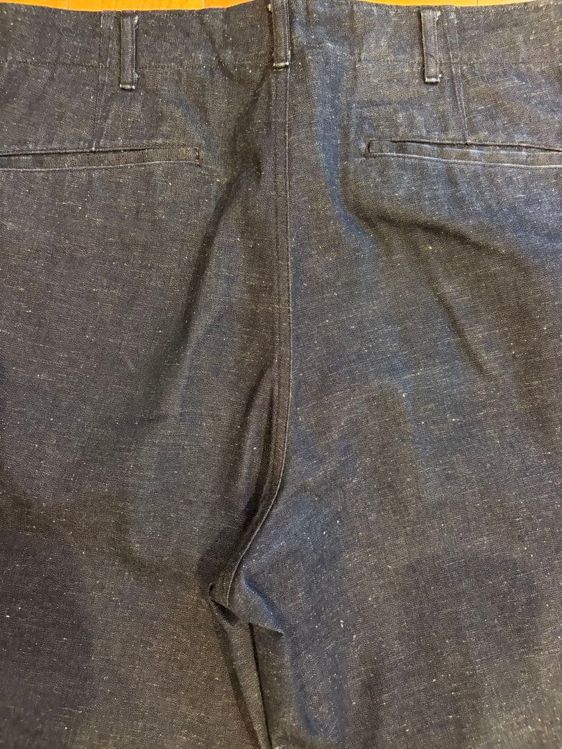 At Last&Co ネップデニムトラウザーズ34