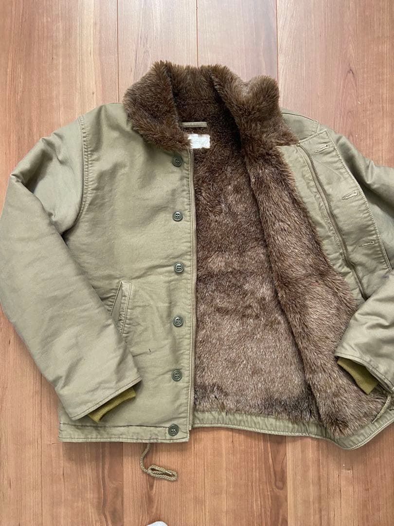 NAVY DEPARTMENT N-1 デッキジャケット　TALONジップ S
