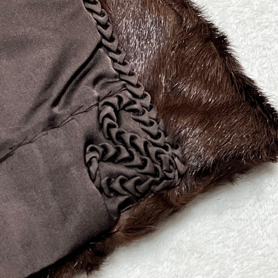 MITSUKOSHI ミンク毛皮 SAFURON サフロン ロングコート 13号