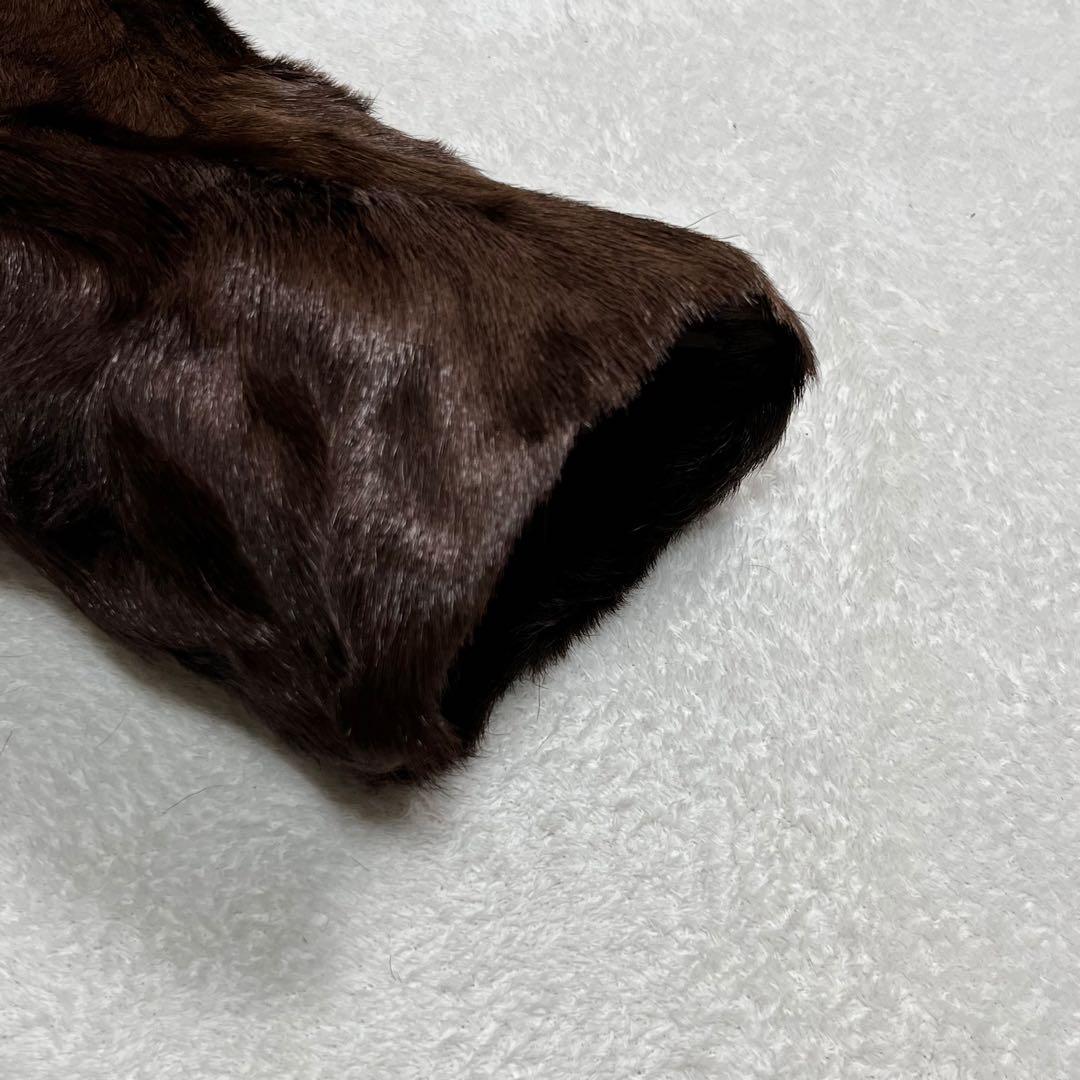 MITSUKOSHI ミンク毛皮 SAFURON サフロン ロングコート 13号