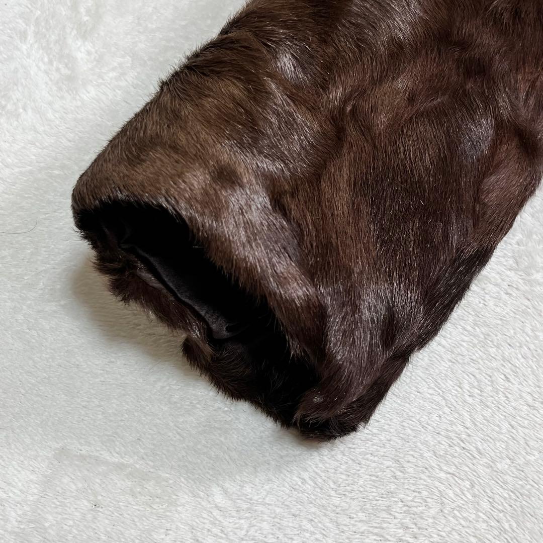 MITSUKOSHI ミンク毛皮 SAFURON サフロン ロングコート 13号