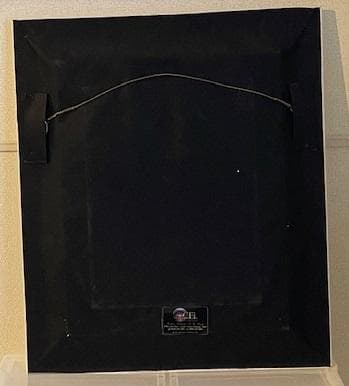 【真作】ダイヤ４個付クリスチャン・ラッセン Lassen「ミッドナイトブルーⅡ」