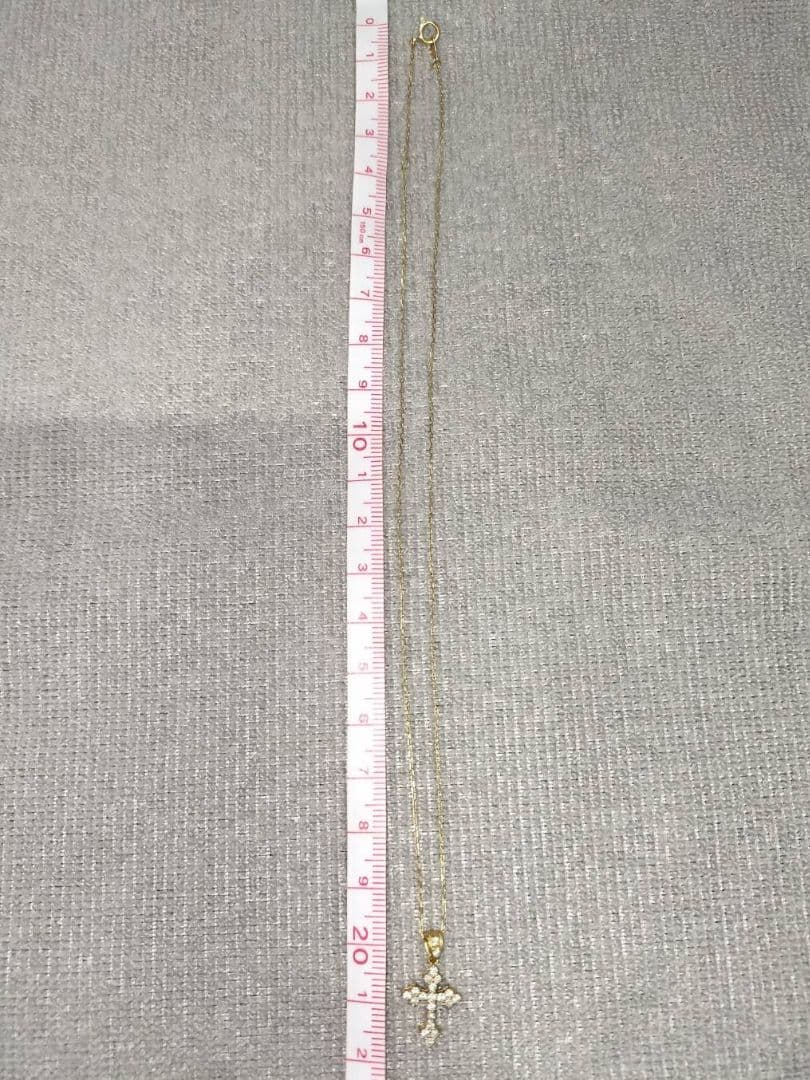 リモ　K18 YG 十字架　ネックレス　40cm