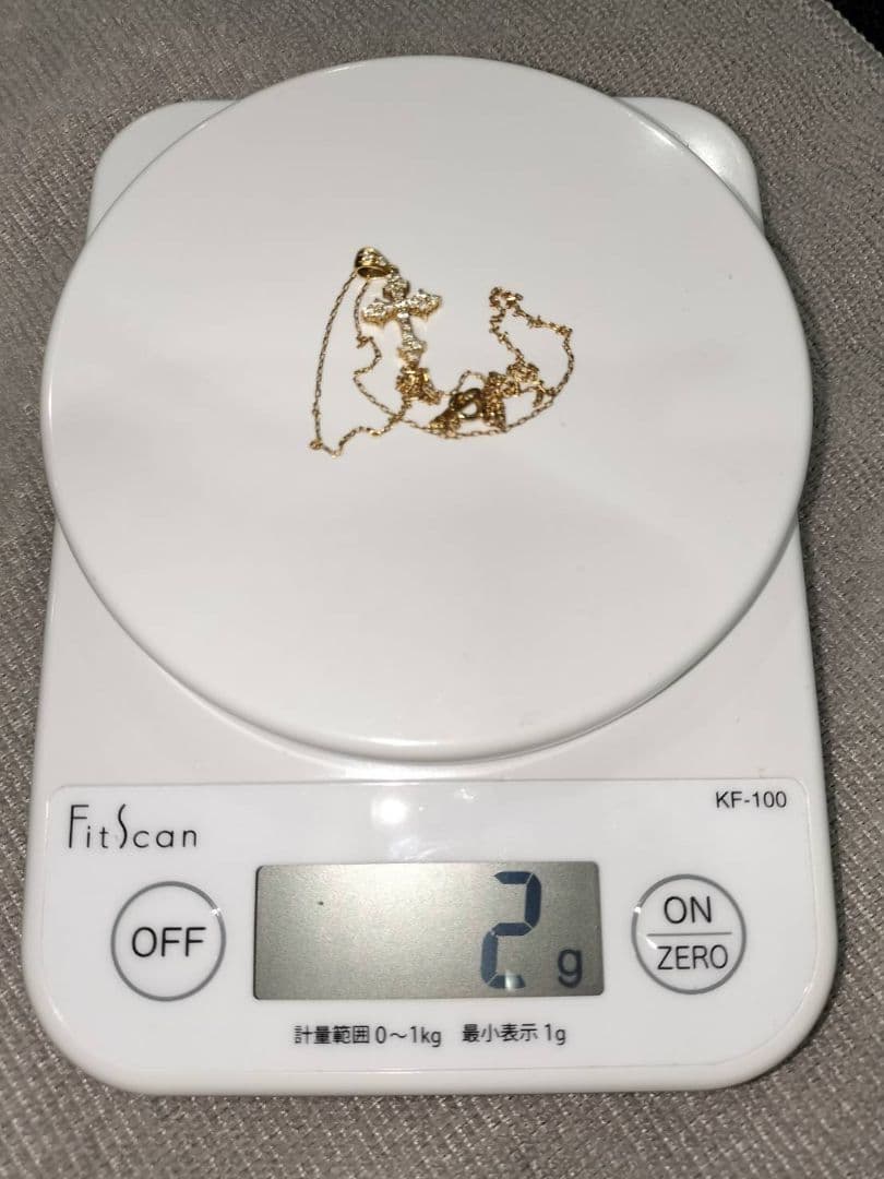 リモ　K18 YG 十字架　ネックレス　40cm