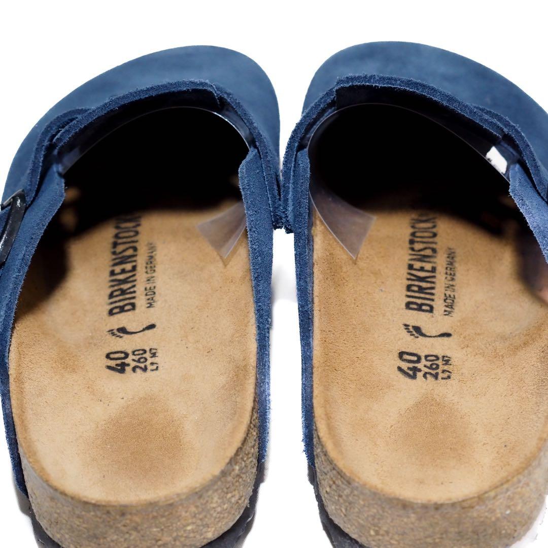 ビルケンシュトック　ボストン　ネイビー　40 レギュラー幅 26cm