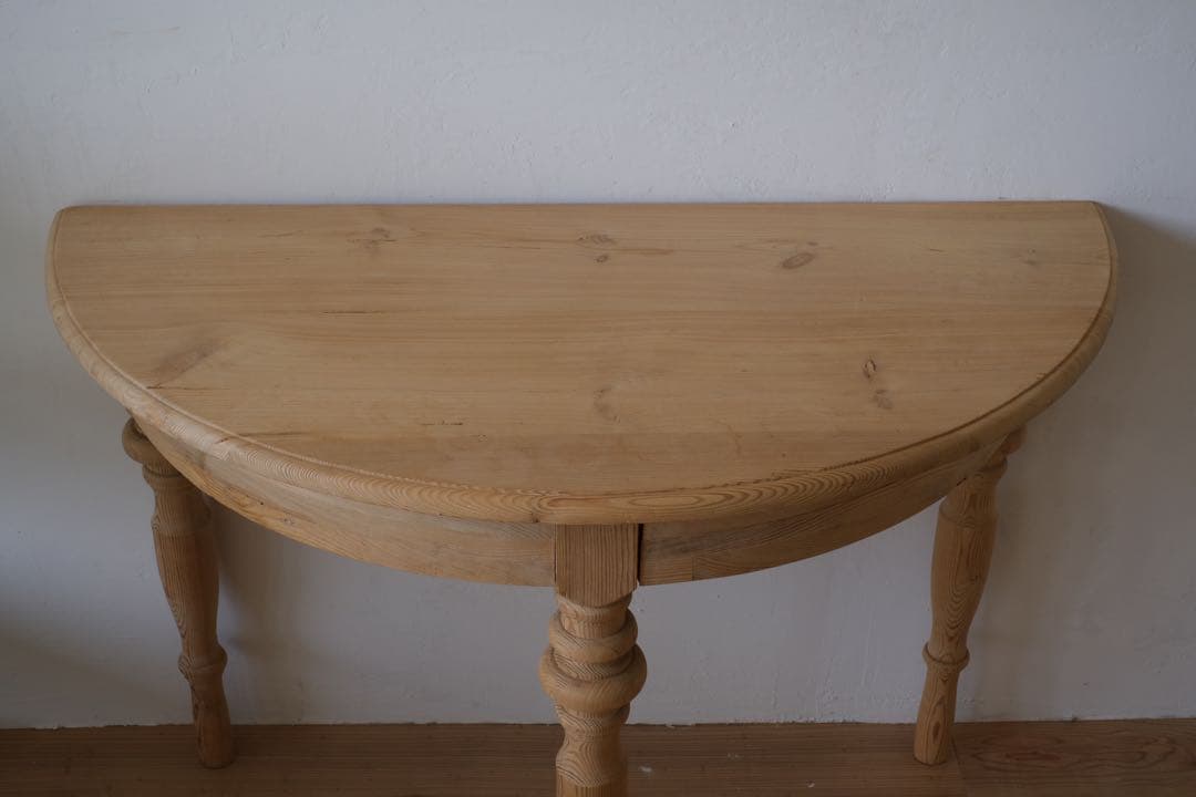 M’s　ヴィンテージ ハーフラウンド テーブル 剥離