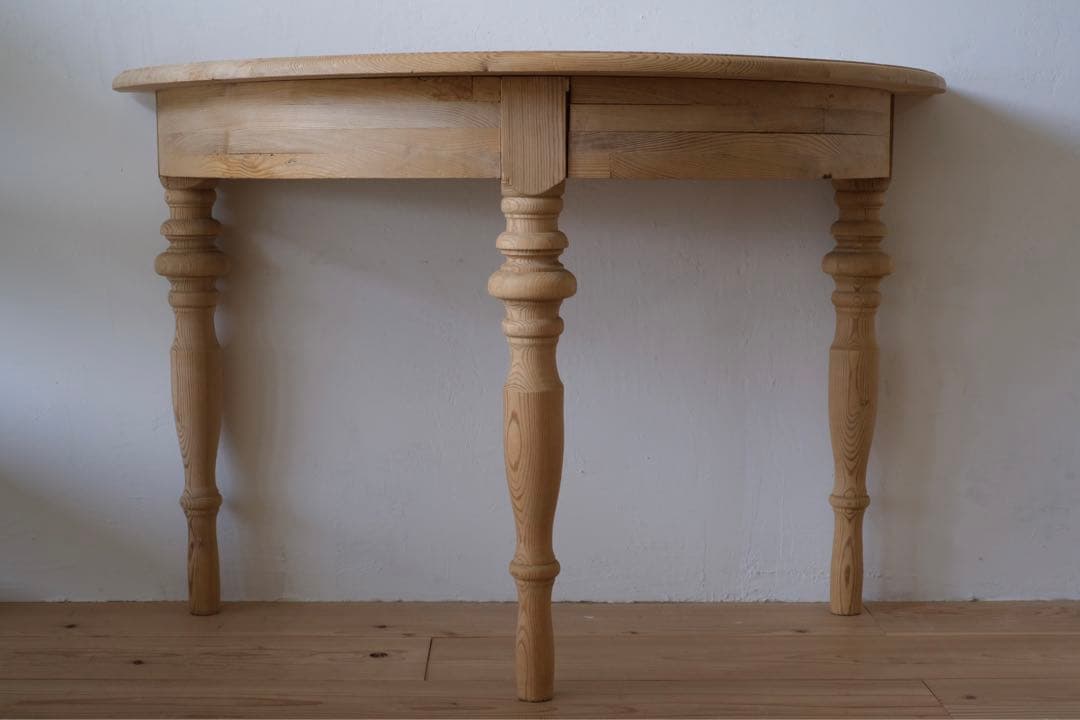 M’s　ヴィンテージ ハーフラウンド テーブル 剥離