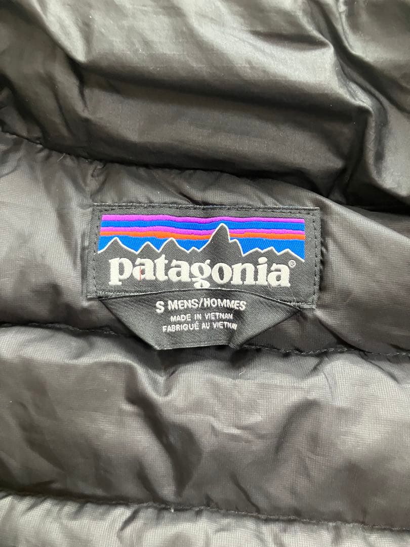patagonia ブラック ダウンベスト S ダウンセーターベスト