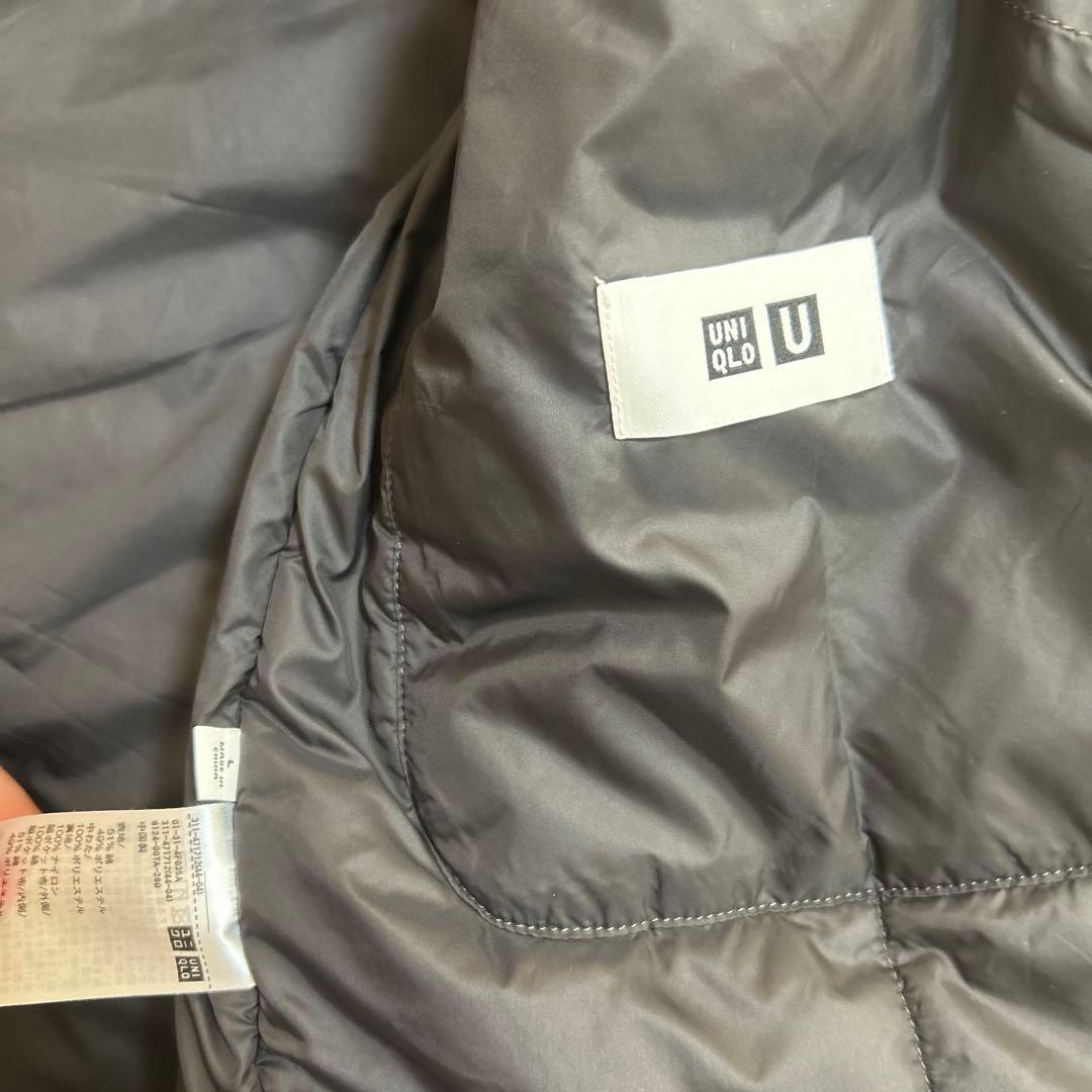完売品　美品　UNIQLO U　パフテックボリュームパーカ　ダークグレー　L
