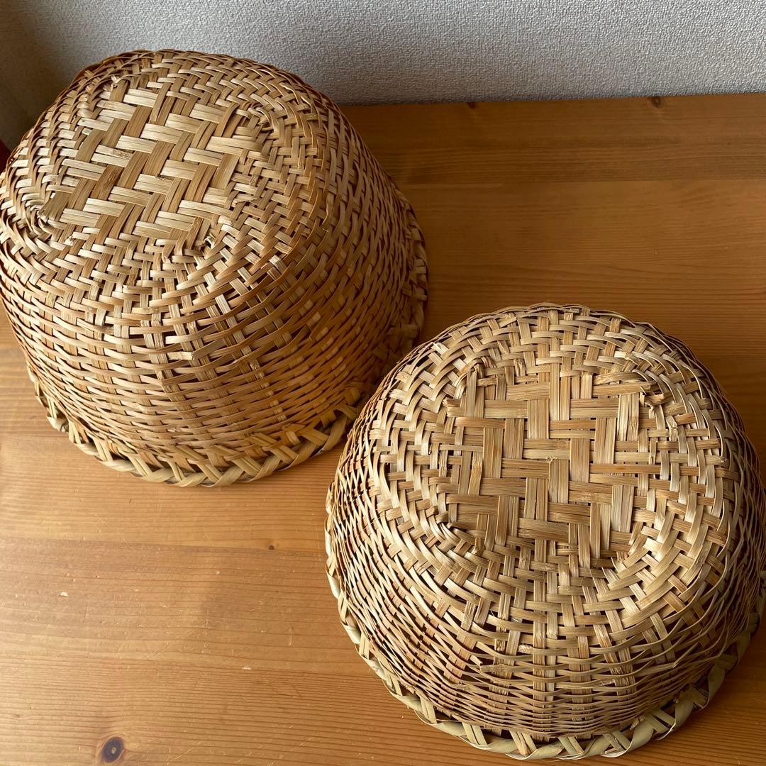 竹ざる　竹籠　5個セット
