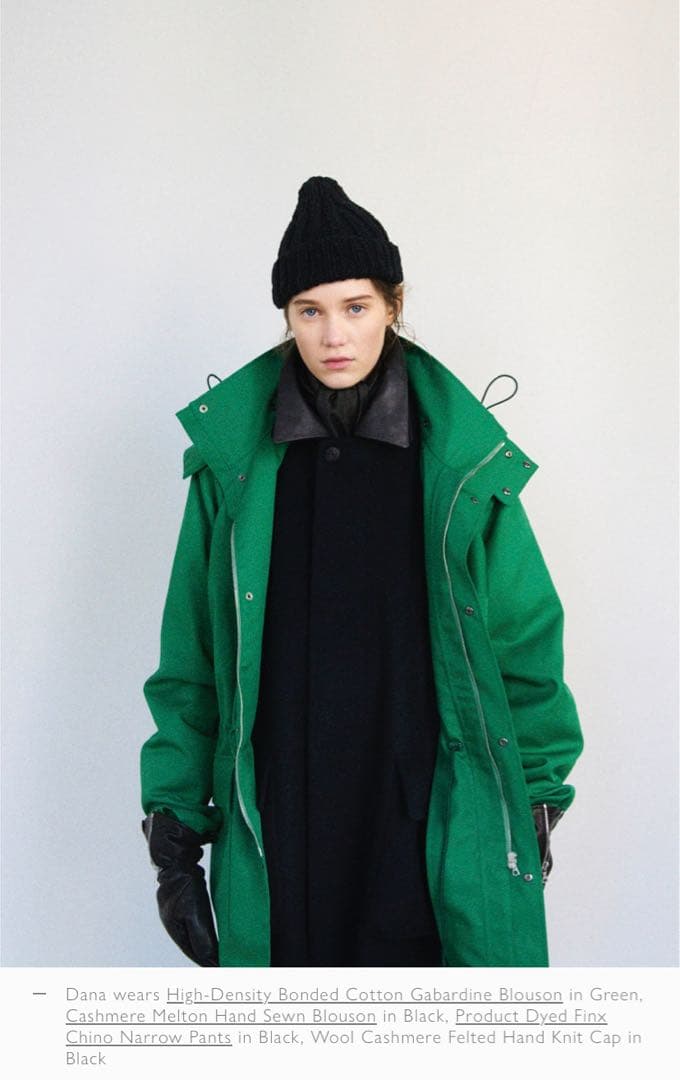 y*r様 AURALEE ウールカシミヤフェルテッドハンドニットキャップ