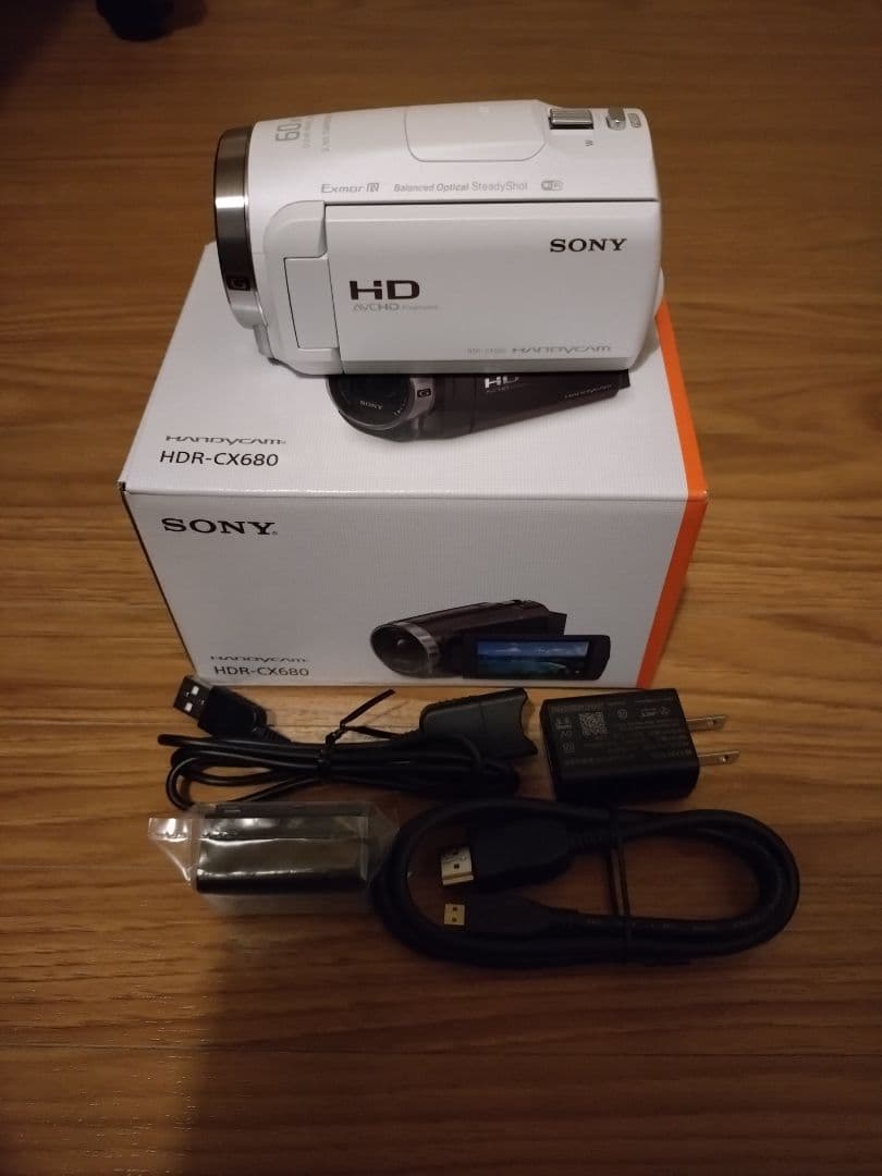 SONY HDR-CX680 ホワイト ビデオカメラ 本体