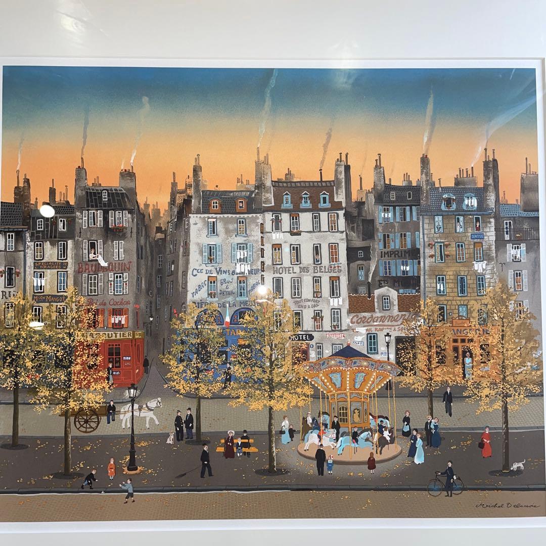 ミッシェル ドラクロワ　リトグラフ【石版画】　1985年　LE MANGE