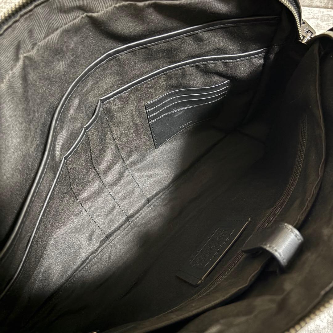 H255 美品✨COACH コーチ　ビジネスバッグ　ハンドバッグ　オールレザー