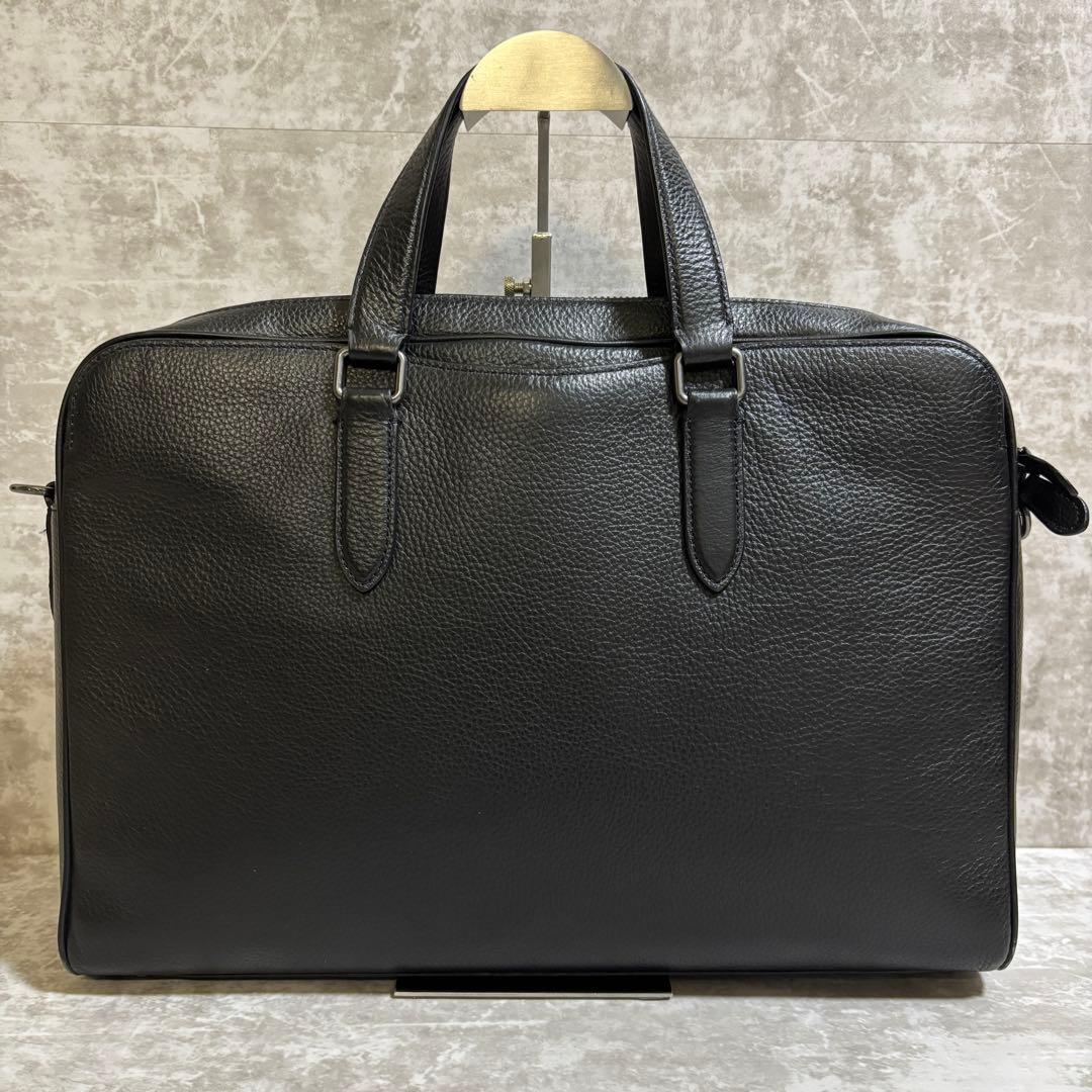 H255 美品✨COACH コーチ　ビジネスバッグ　ハンドバッグ　オールレザー