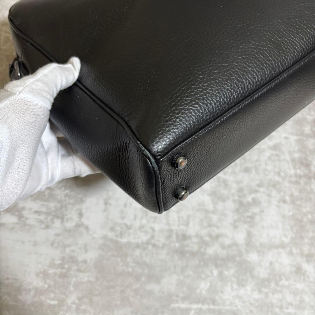 H255 美品✨COACH コーチ　ビジネスバッグ　ハンドバッグ　オールレザー