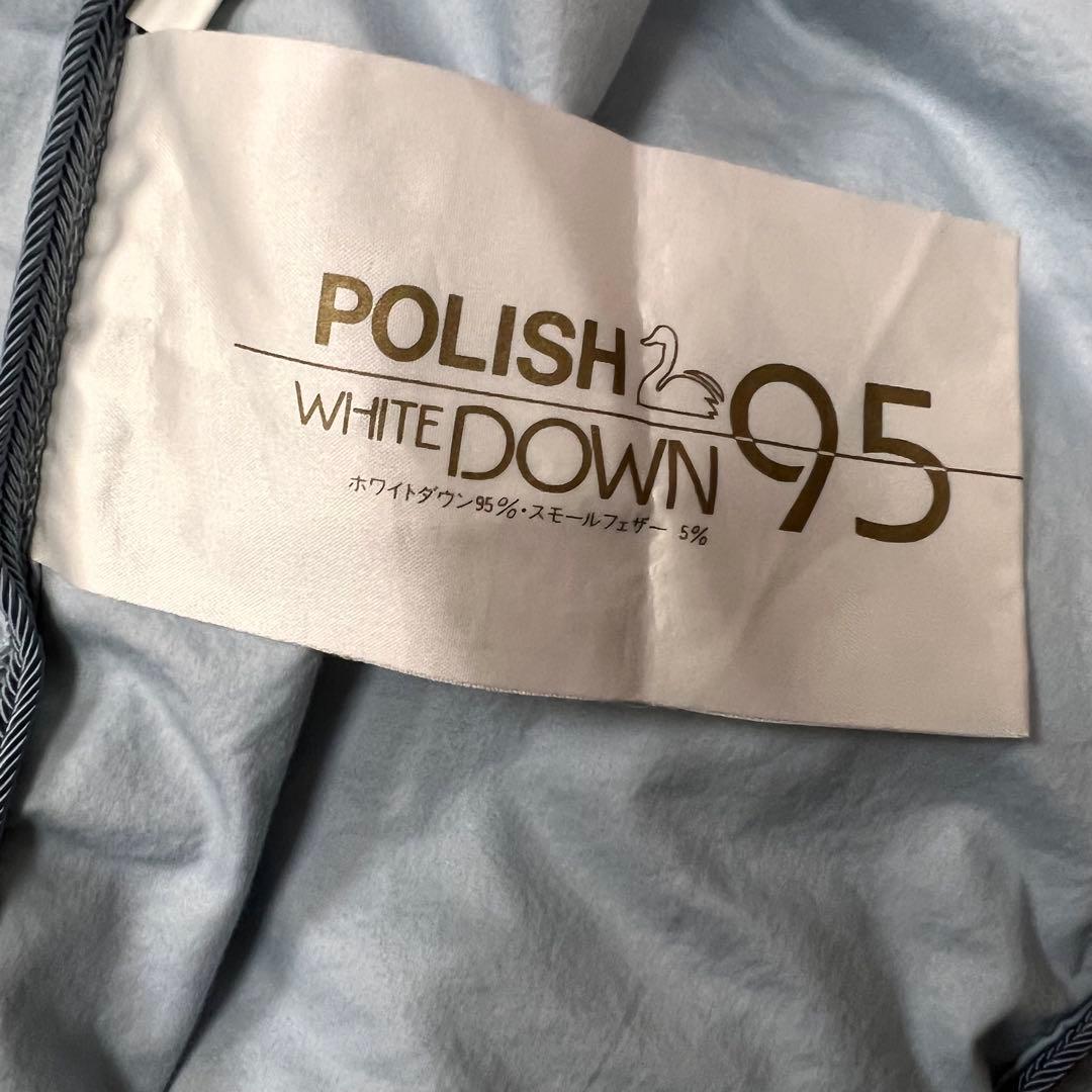 ダブル　西川羽毛布団 ポーランド産ホワイトグースダウン９５%フェザー５%
