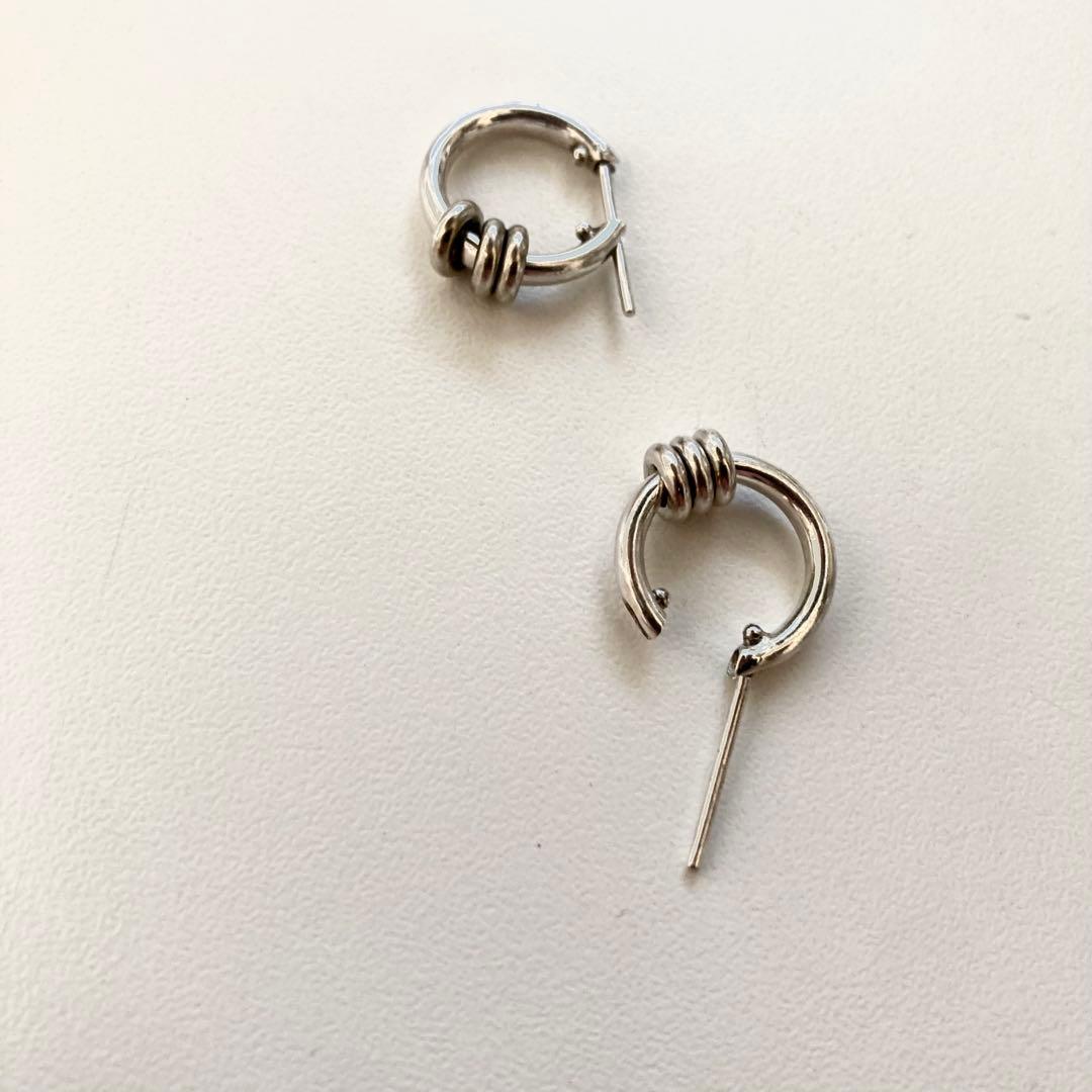 お客片耳ノーブランド　シルバー925 16mm ヤマト着用　登坂着