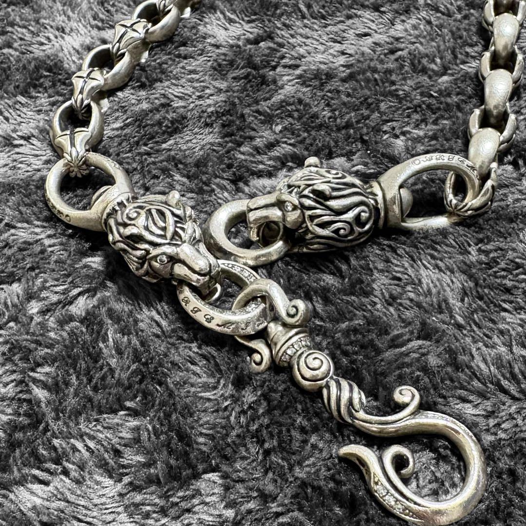 小物 artemis classic lion head wallet chain