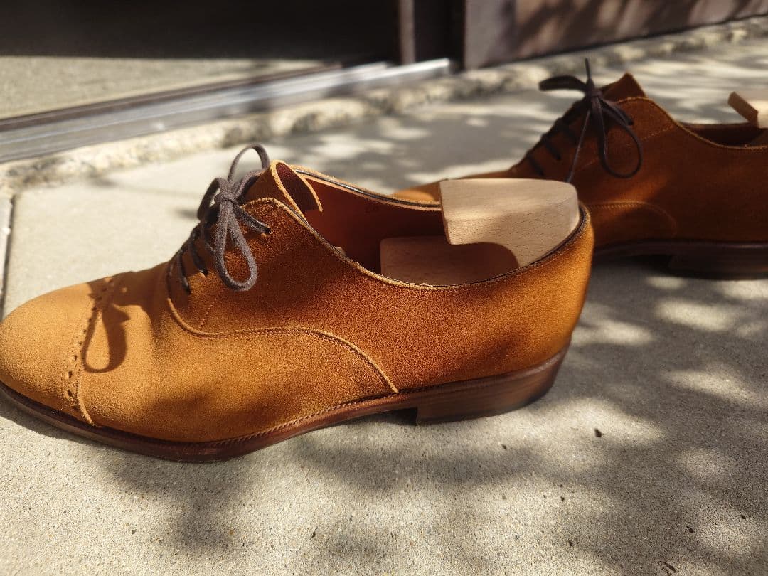 IRON DRESS アイアンドレス　6D スェードパンチドキャップトゥ