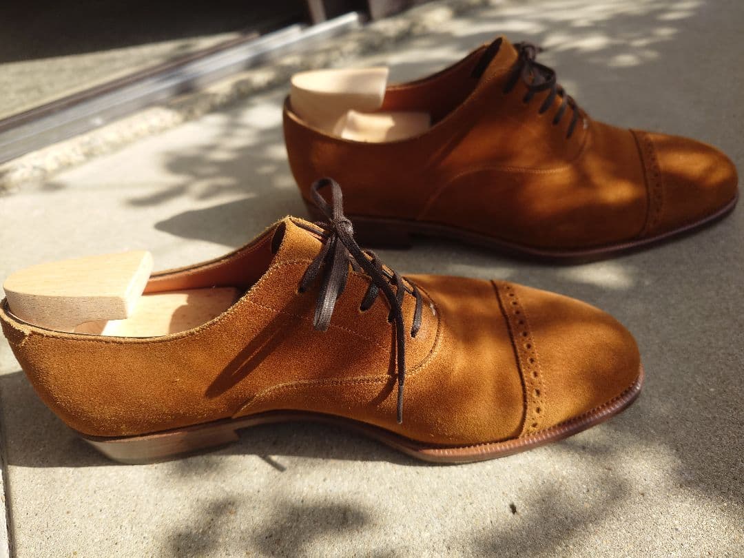 IRON DRESS アイアンドレス　6D スェードパンチドキャップトゥ