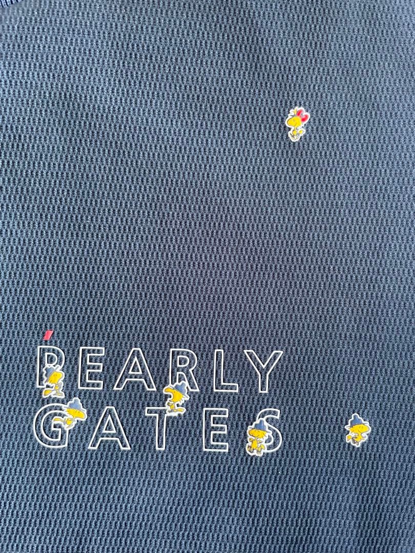 【新品】パーリーゲイツゴルフシャツコラボスヌーピーカットソーロンT紺