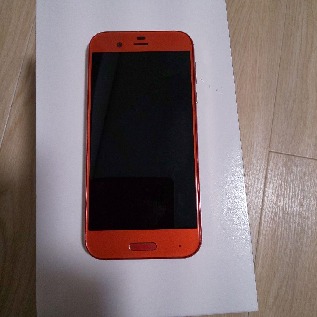 超美品 ＡＱＵＯＳ Ｒ ソフトバンク限定色 オレンジ 付属品一式欠品無し