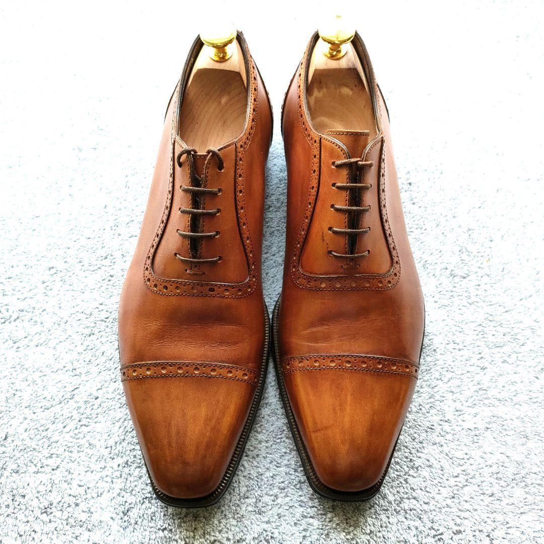 ★美品★トレーディングポストbyアルマス【24.5cm】セミブローグ　茶色