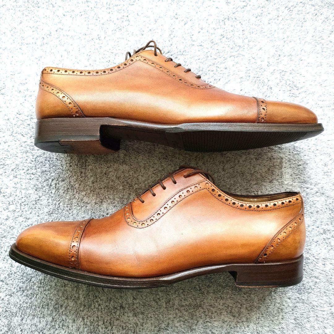 ★美品★トレーディングポストbyアルマス【24.5cm】セミブローグ　茶色