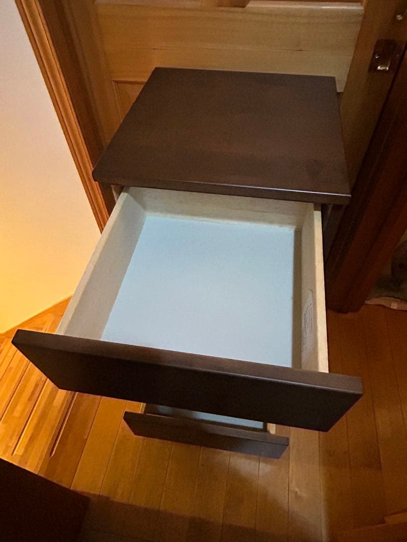 【廃盤　希少品】無印良品　４段チェスト　タンス　棚　木製　バーチ材　美品　送料込