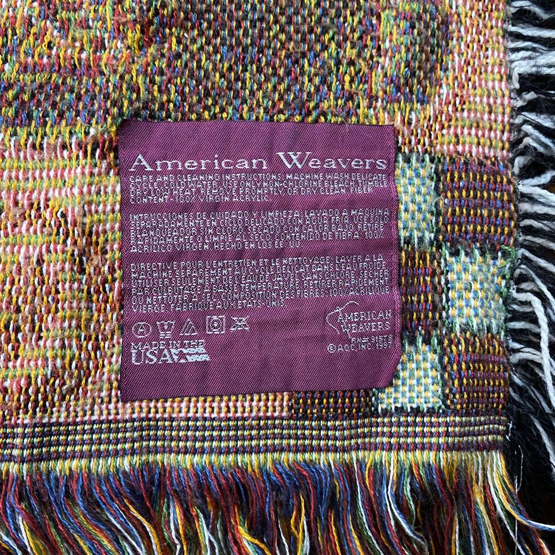 【90s】USA製 vintage ラグマット　動物大集合　可愛い　アートく芸術