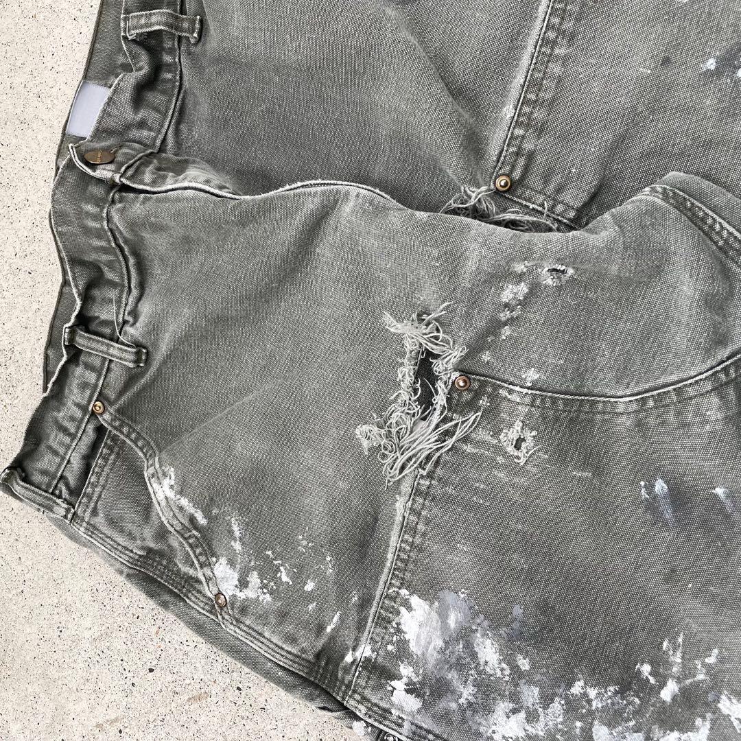 00s USA製 Carhartt ダック生地 ダブルニー カーペンターパンツ